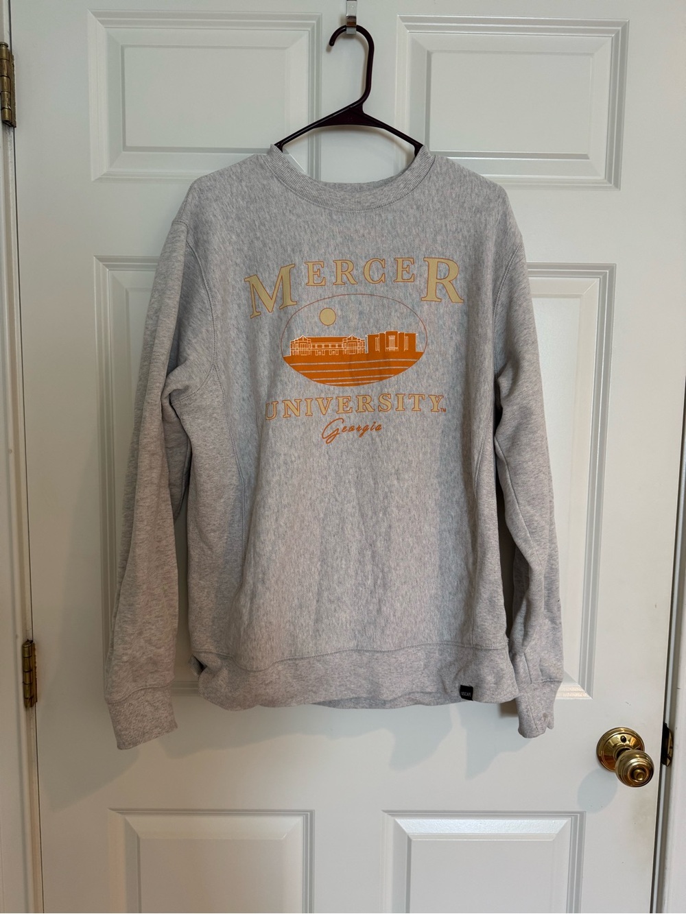 Mercer University Grey Crewneck Sweatshirt l